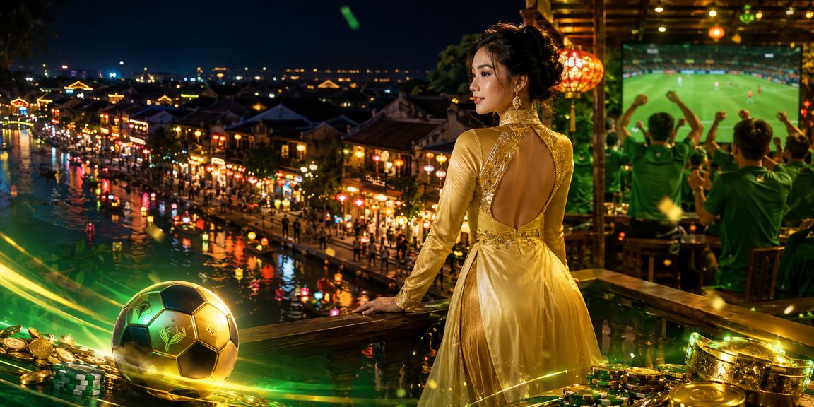 Người phụ nữ mặc áo dài tại Hội An nhận phần thưởng VIP với không gian đèn lồng rực rỡ