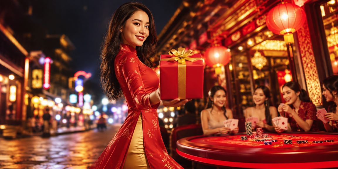 Người chơi áo dài tham gia trò chơi bài tại Sapa với phong cách truyền thống