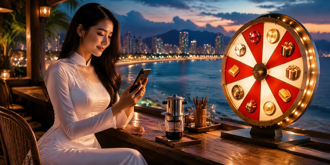 Giao diện cá cược casino Việt Nam hiện đại trên thiết bị điện tử với bảng giải thưởng